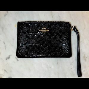 Coach Patent leather signature wristlet